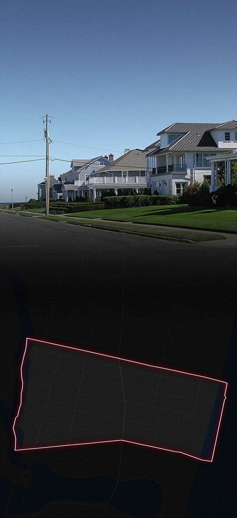 Allenhurst, fading into a map of Allenhurst