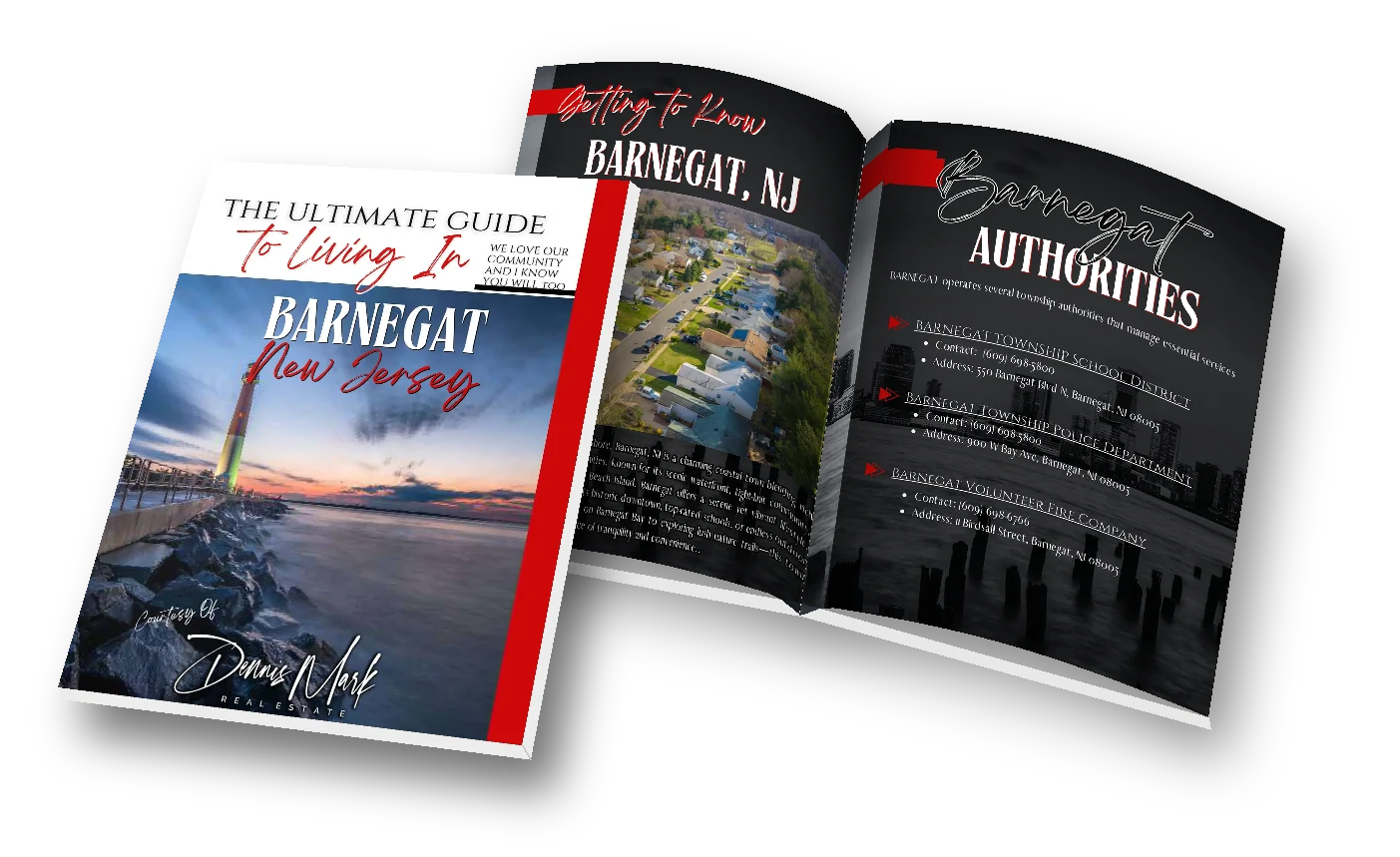 The Ultimate Guide to Living In Barnegat, New Jersey: cover and first inside page