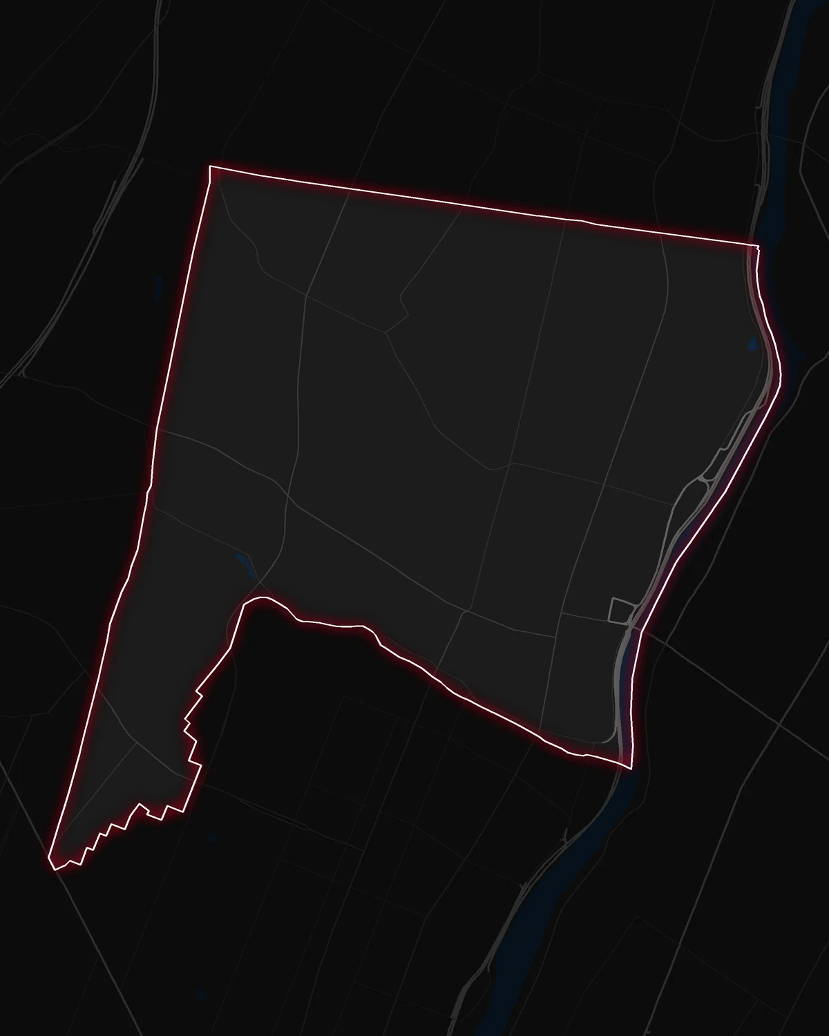 Map of Belleville with its notable neighborhoods marked