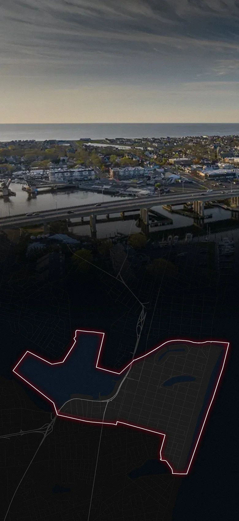 Belmar, fading into a map of Belmar