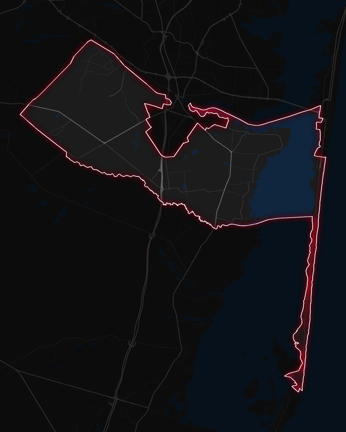 Map of Berkeley Township with its notable neighborhoods marked