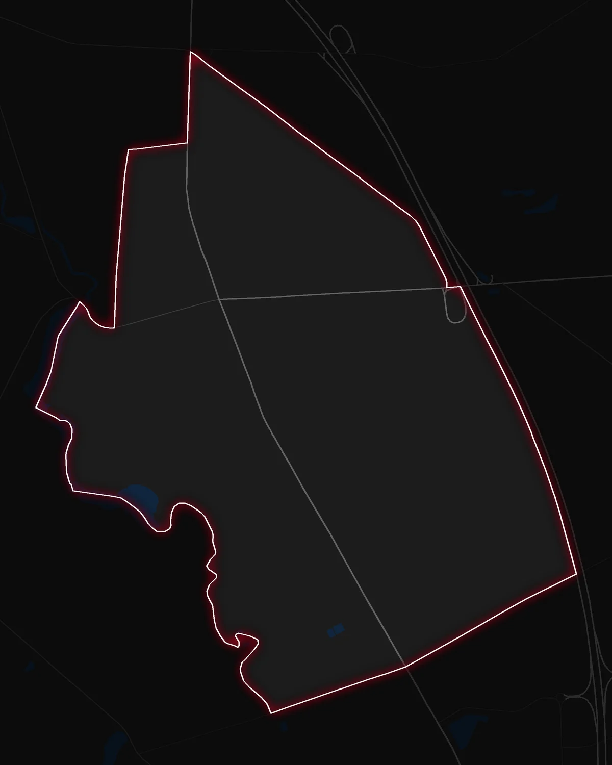 Map of Blackwood with its notable neighborhoods marked