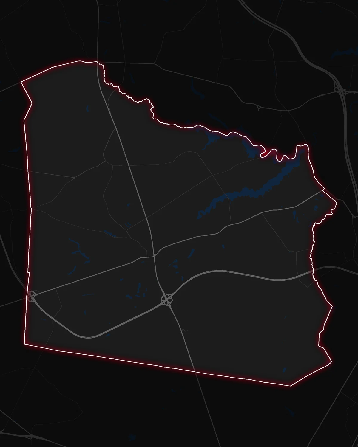 Map of Colts Neck Township with its notable neighborhoods marked