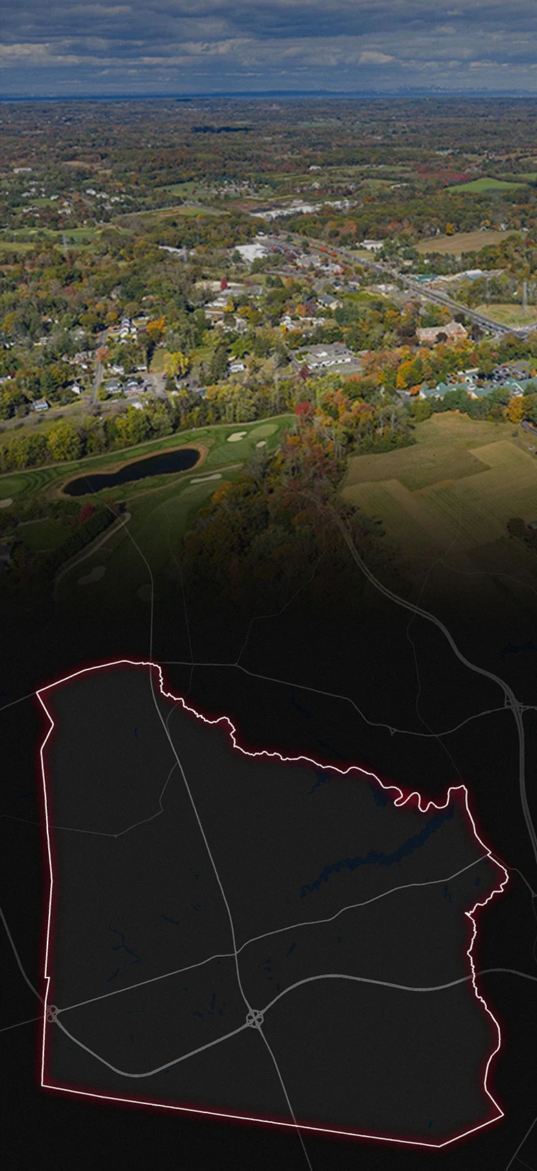Colts Neck, fading into a map of Colts Neck