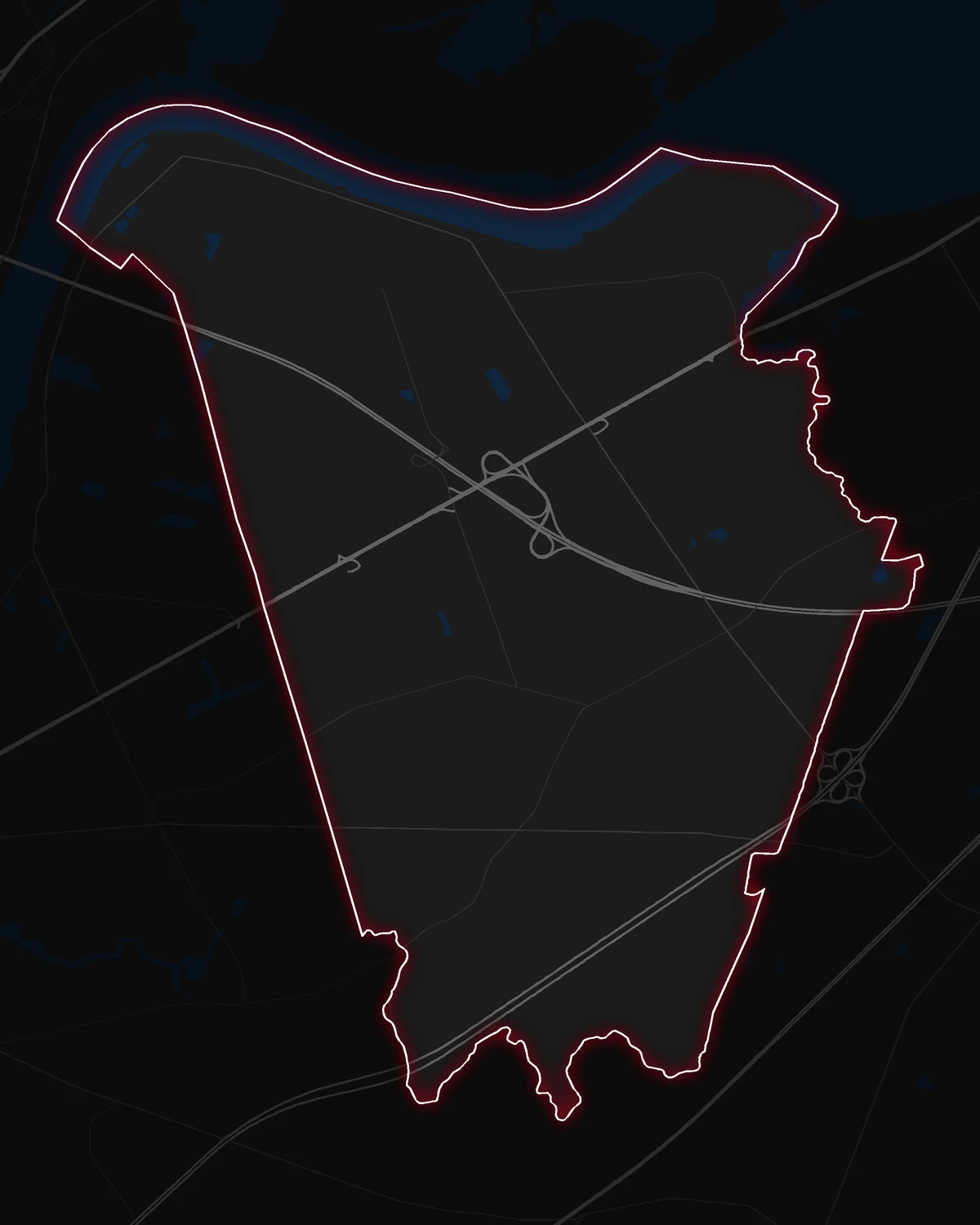 Map of Florence Township with its notable neighborhoods marked