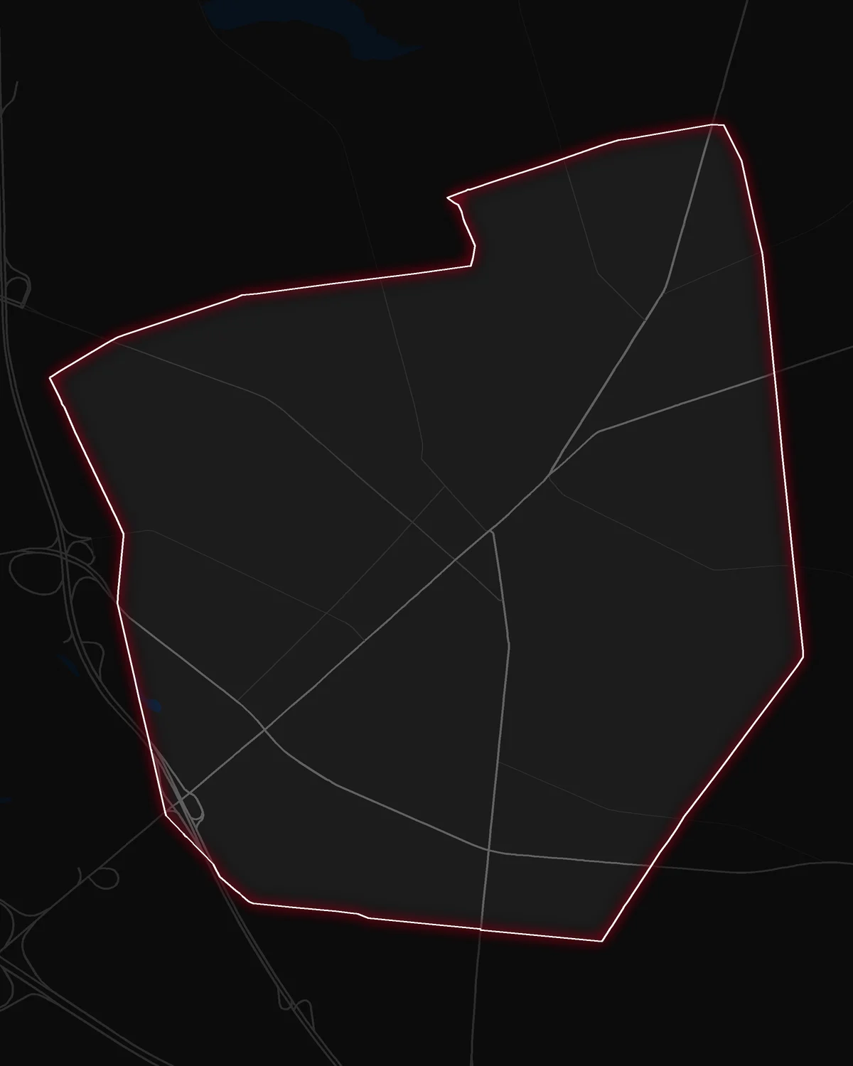 Map of Freehold Borough with its notable neighborhoods marked