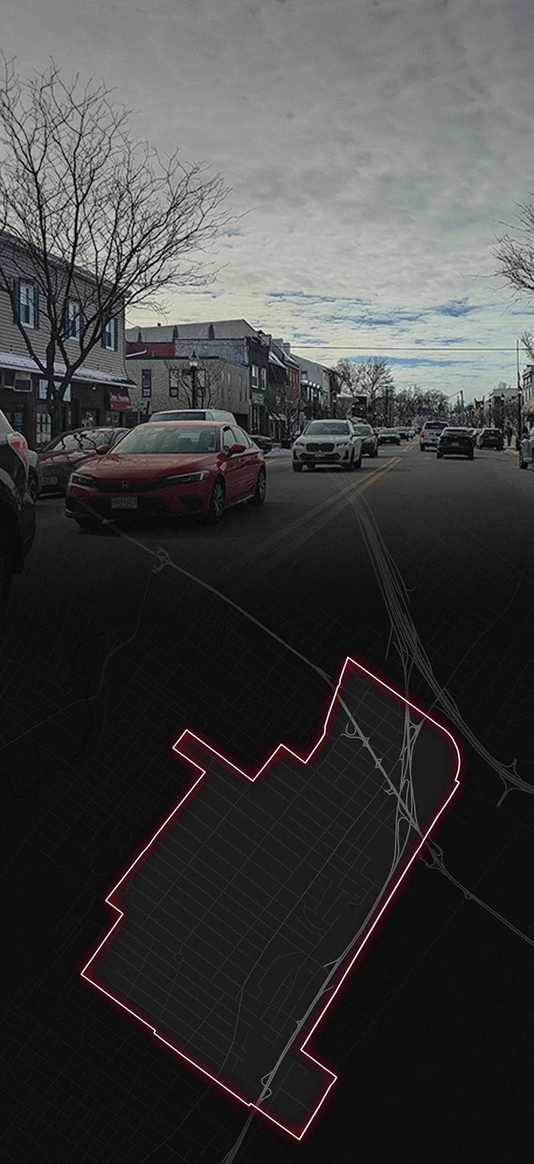 Hasbrouck Heights, fading into a map of Hasbrouck Heights