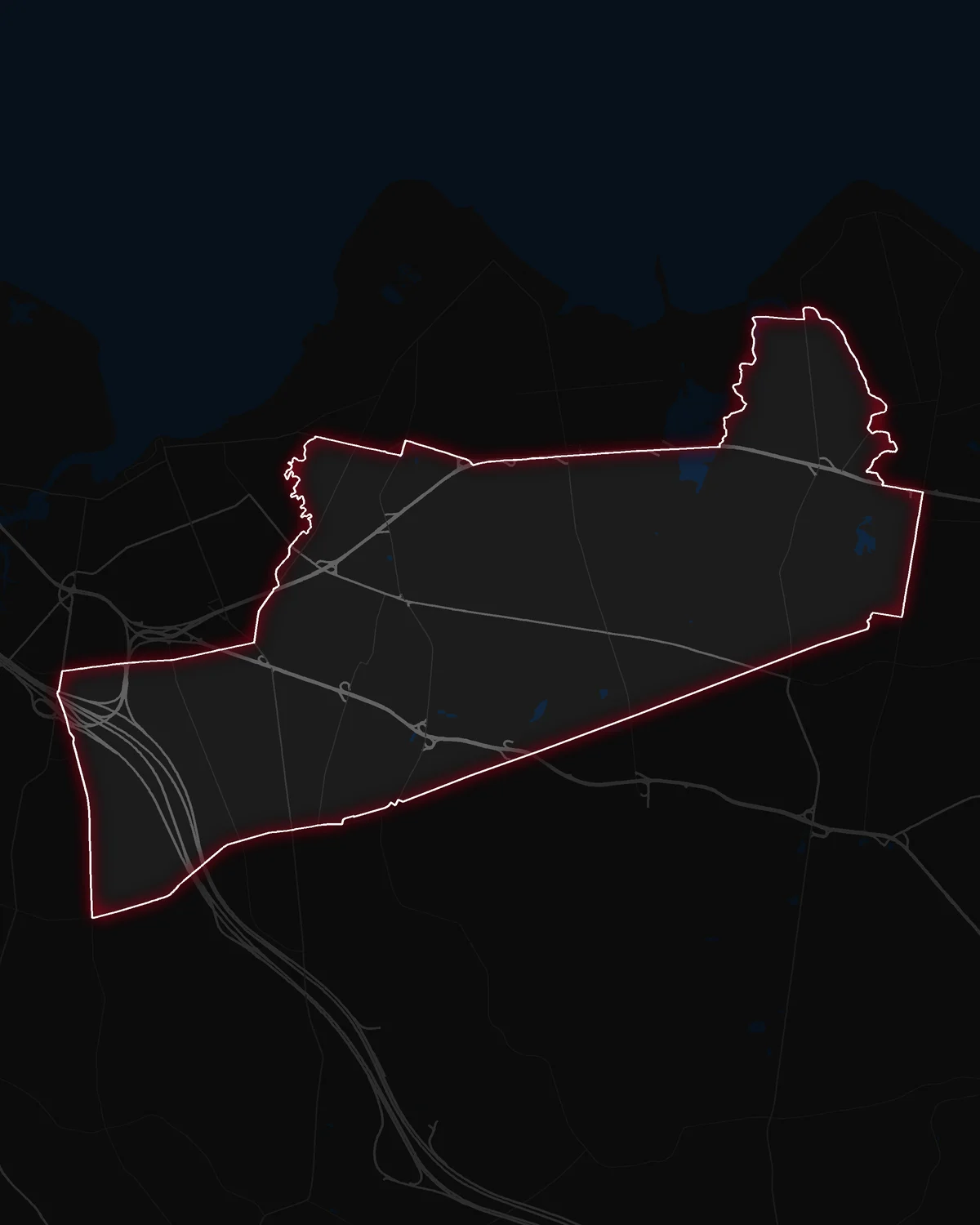 Map of Hazlet with its notable neighborhoods marked
