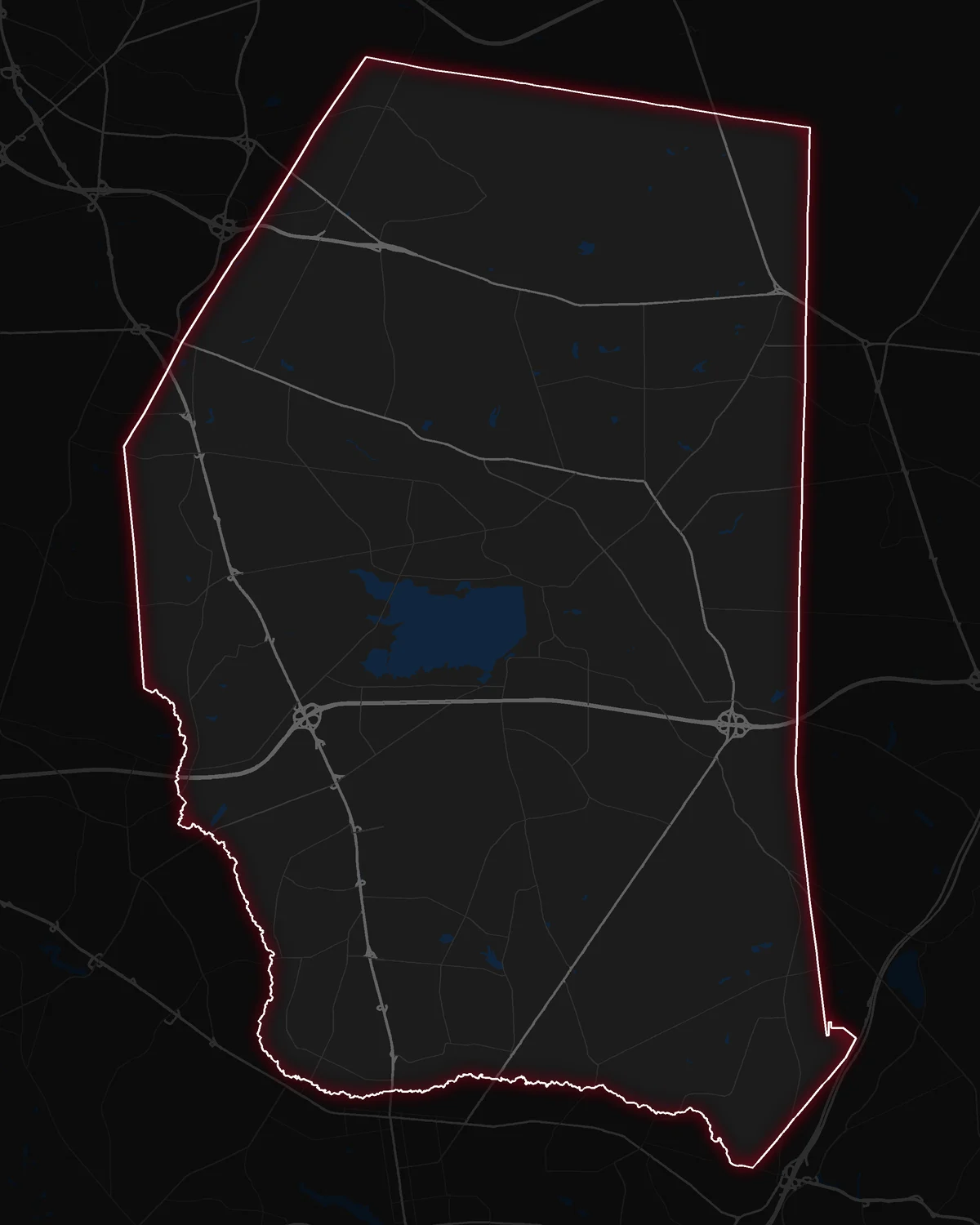 Map of Howell Township with its notable neighborhoods marked