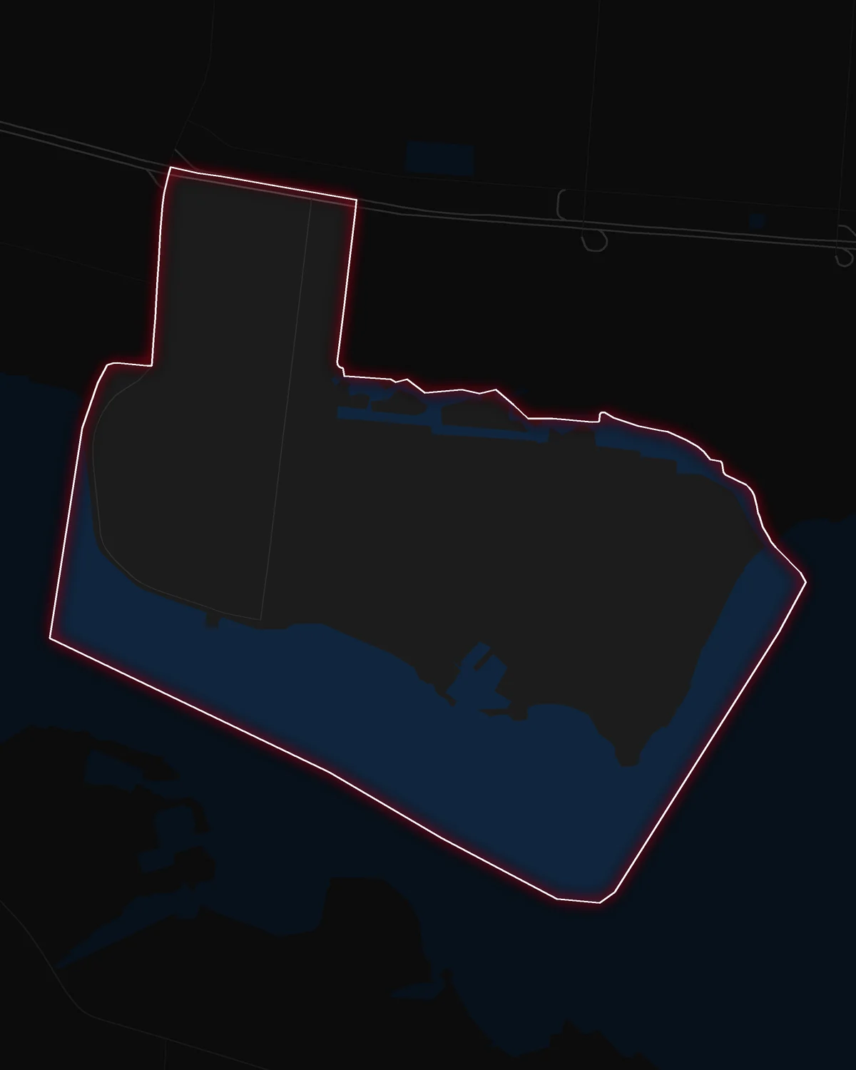 Map of Island Heights with its notable neighborhoods marked