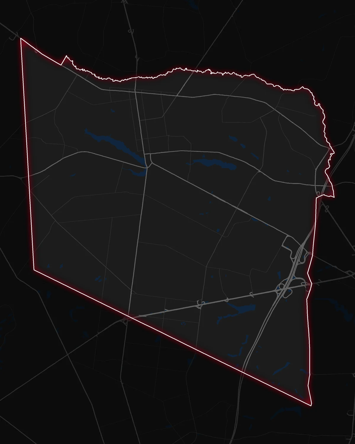 Map of Lakewood Township with its notable neighborhoods marked