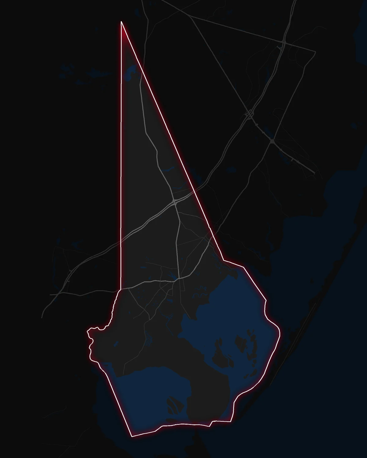 Map of Little Egg Harbor Township with its notable neighborhoods marked