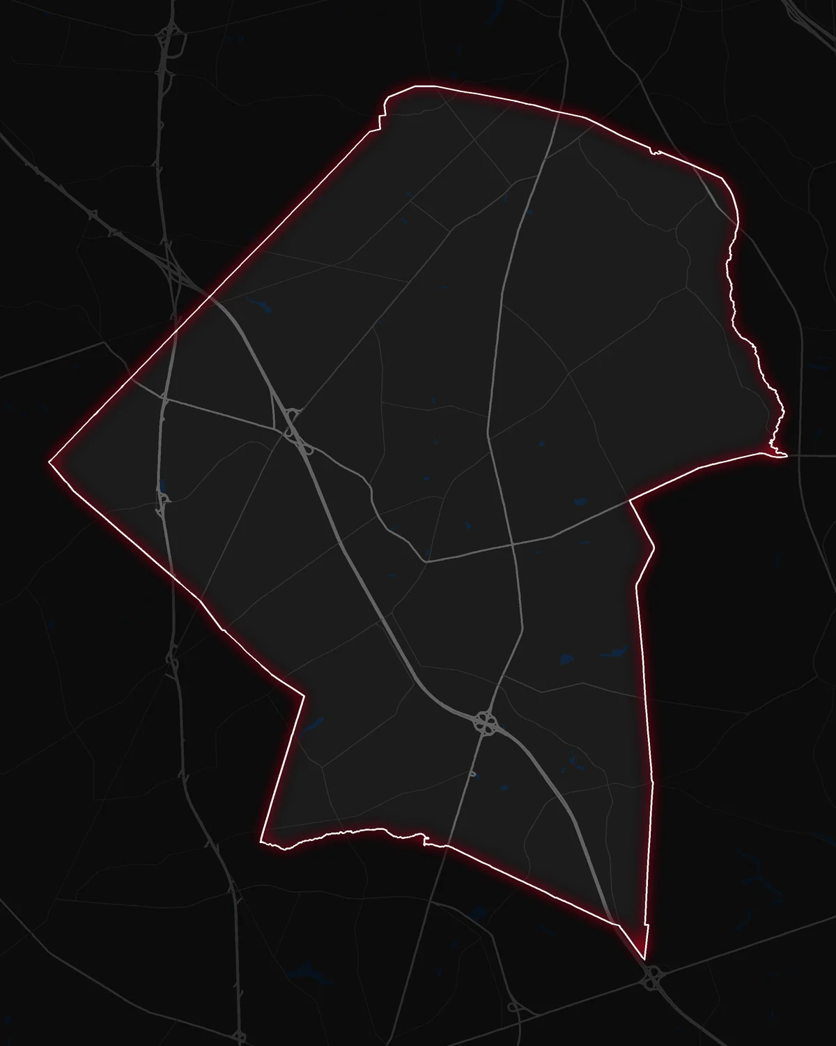 Map of Marlboro Township with its notable neighborhoods marked