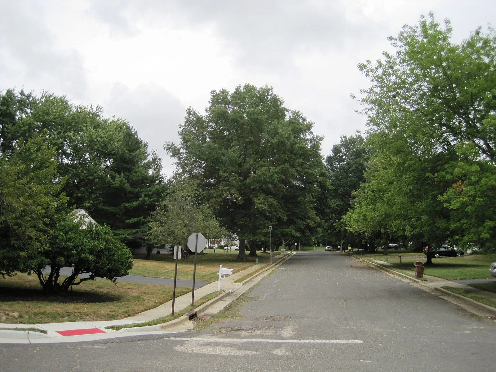 Looking east along Ogden Avenue from Route 79 in Monmouth Heights at Marlboro