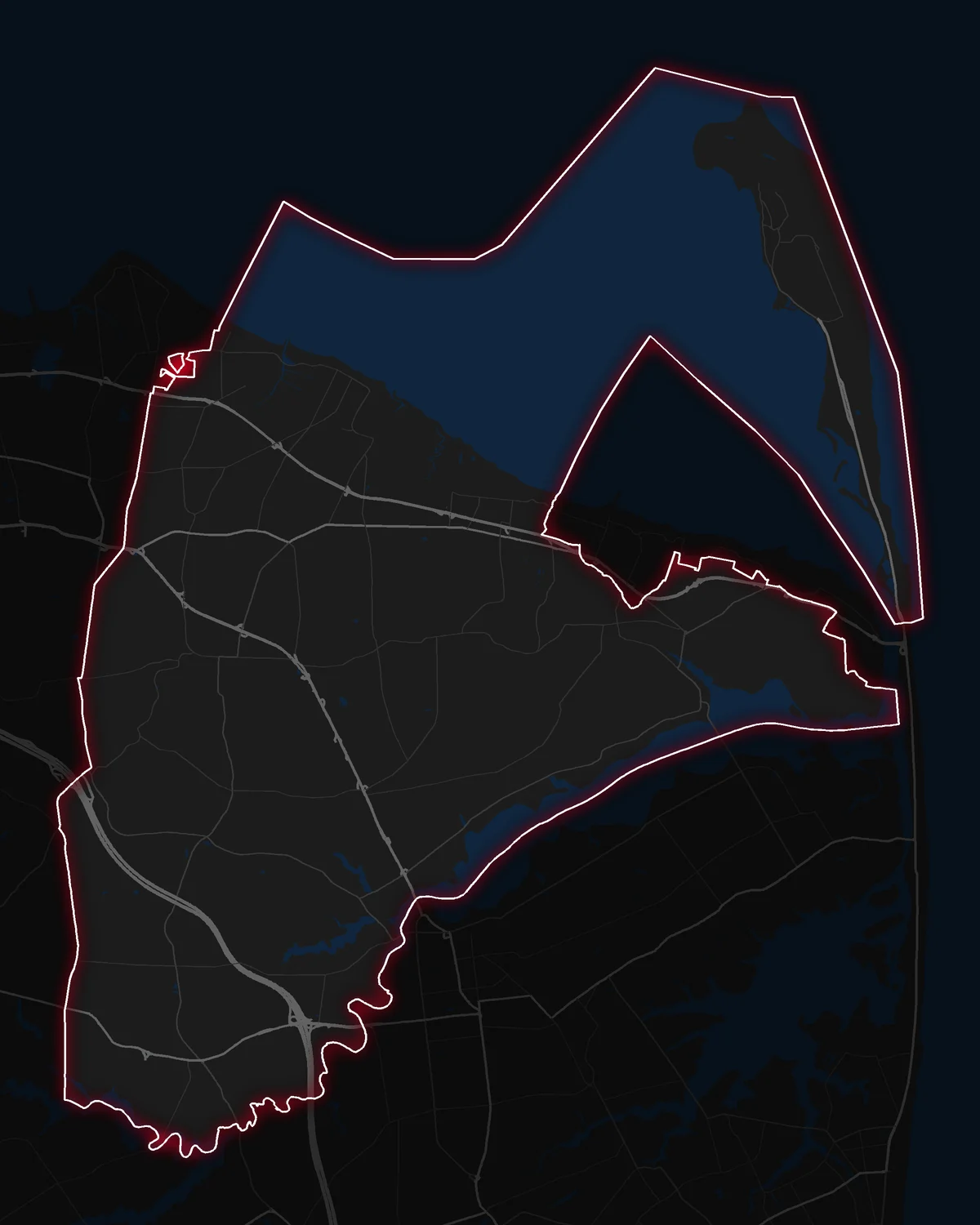Map of Middletown Township with its notable neighborhoods marked