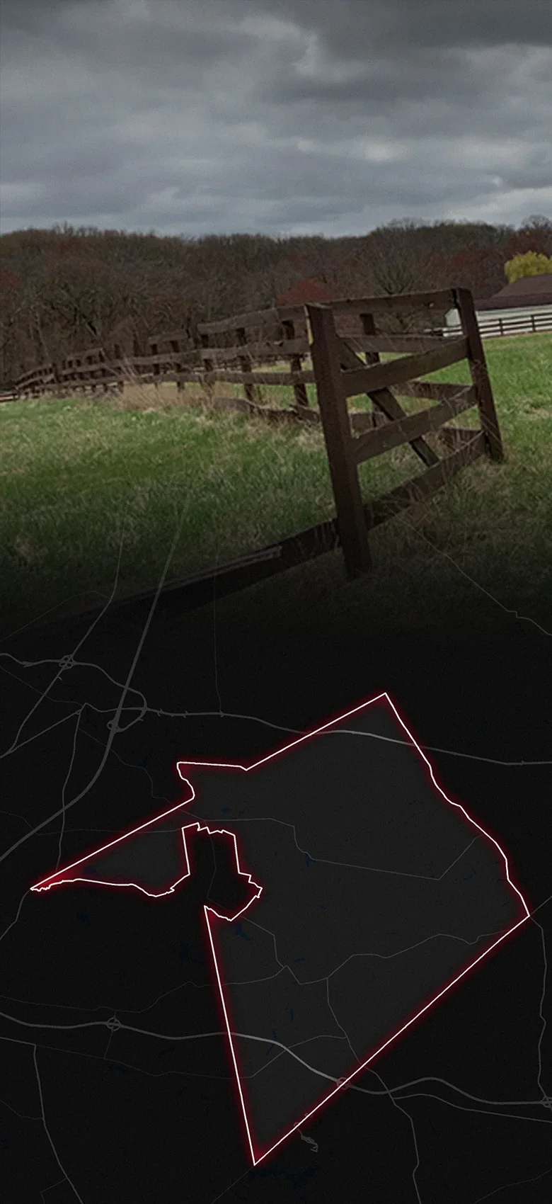 Millstone Township, fading into a map of Millstone Township