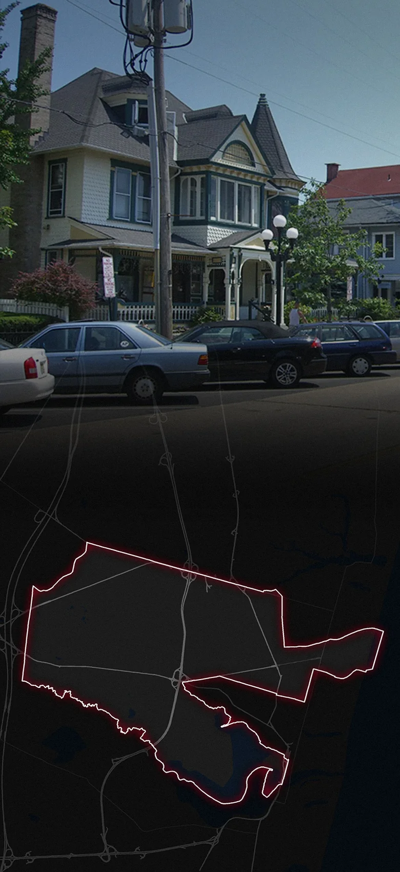 Neptune Township, fading into a map of Neptune Township