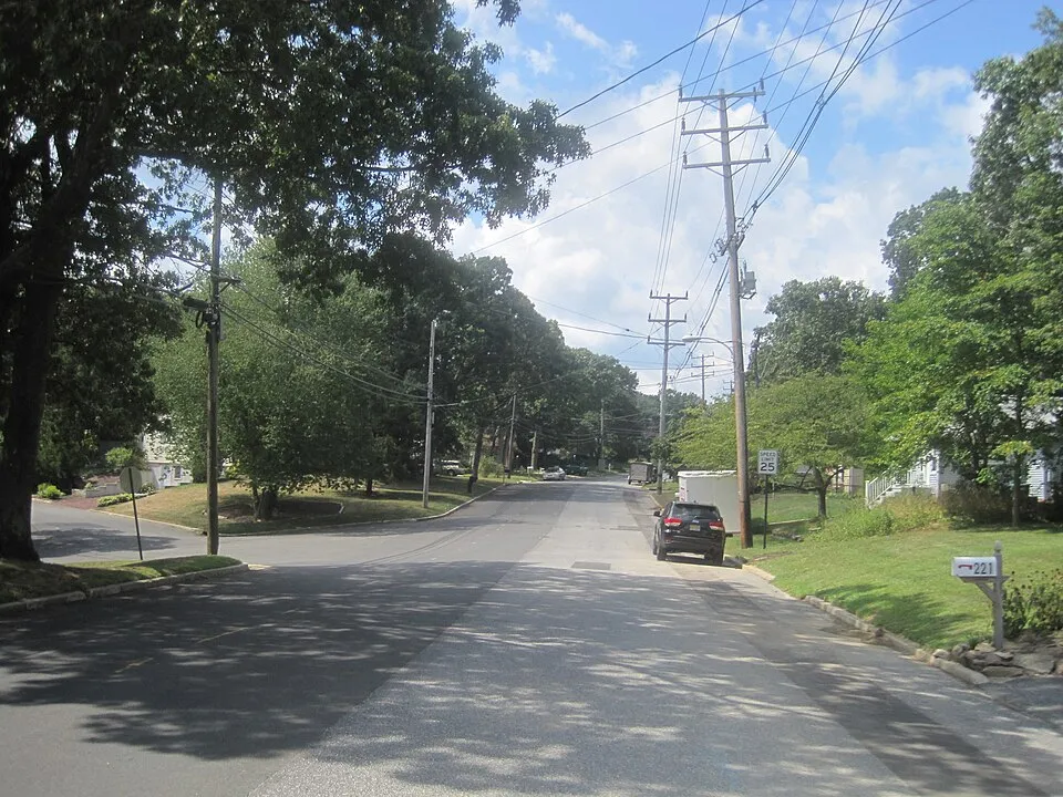 Lakewood Road at Beverly Place in Shark River Hills, Neptune Township