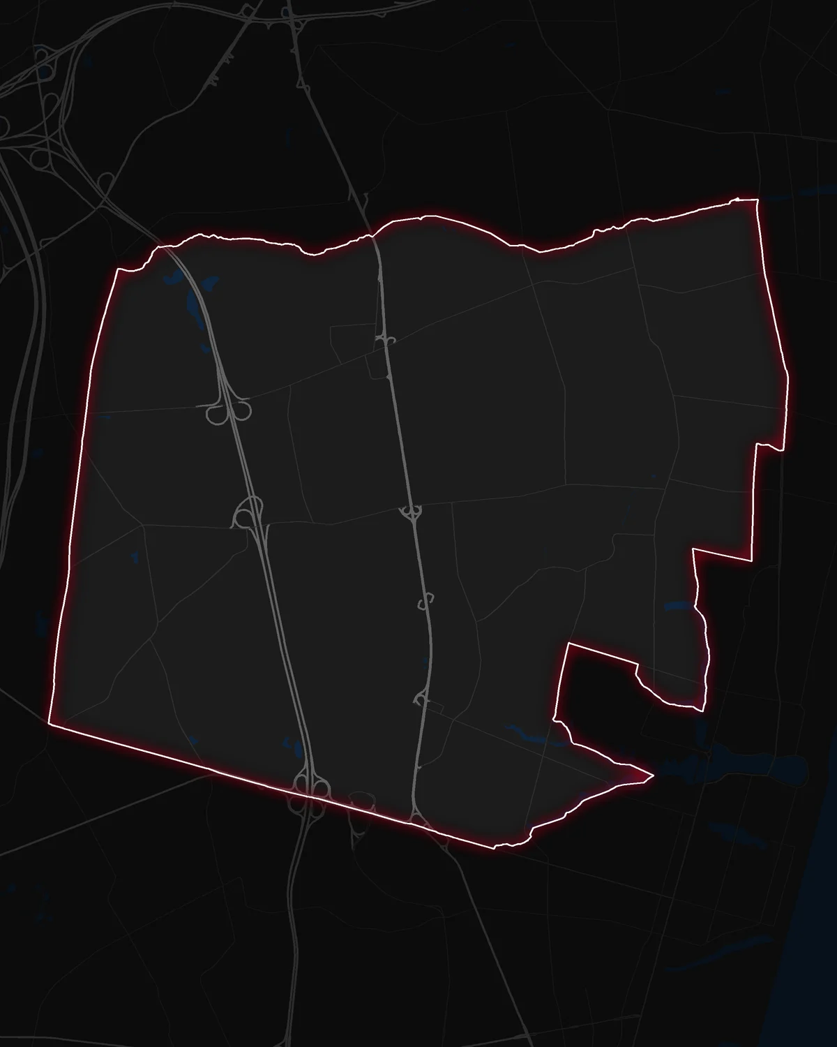 Map of Ocean Township with its notable neighborhoods marked