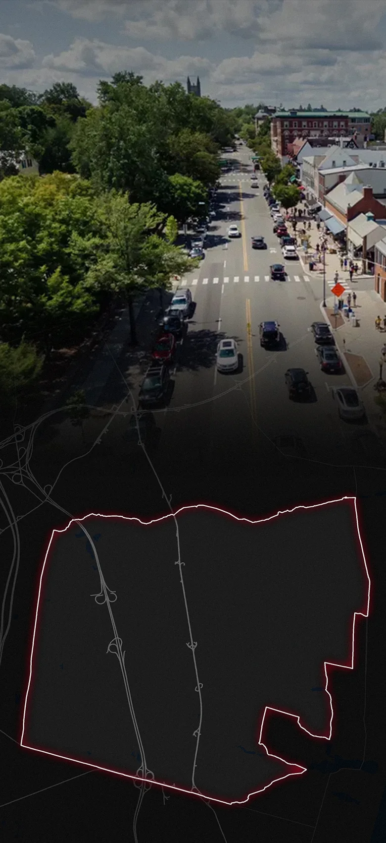 Ocean Township, fading into a map of Ocean Township