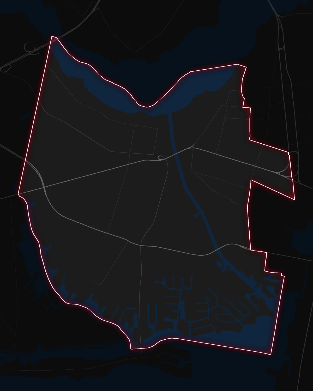 Map of Point Pleasant with its notable neighborhoods marked