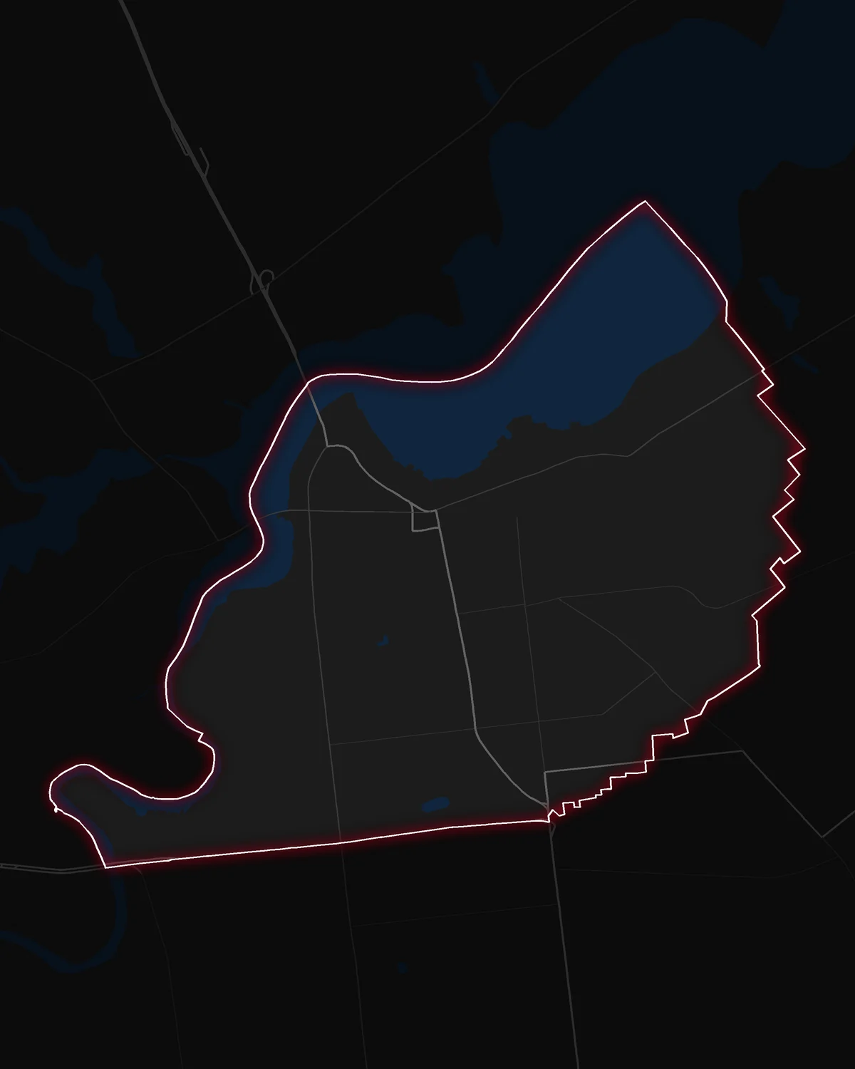 Map of Red Bank with its notable neighborhoods marked