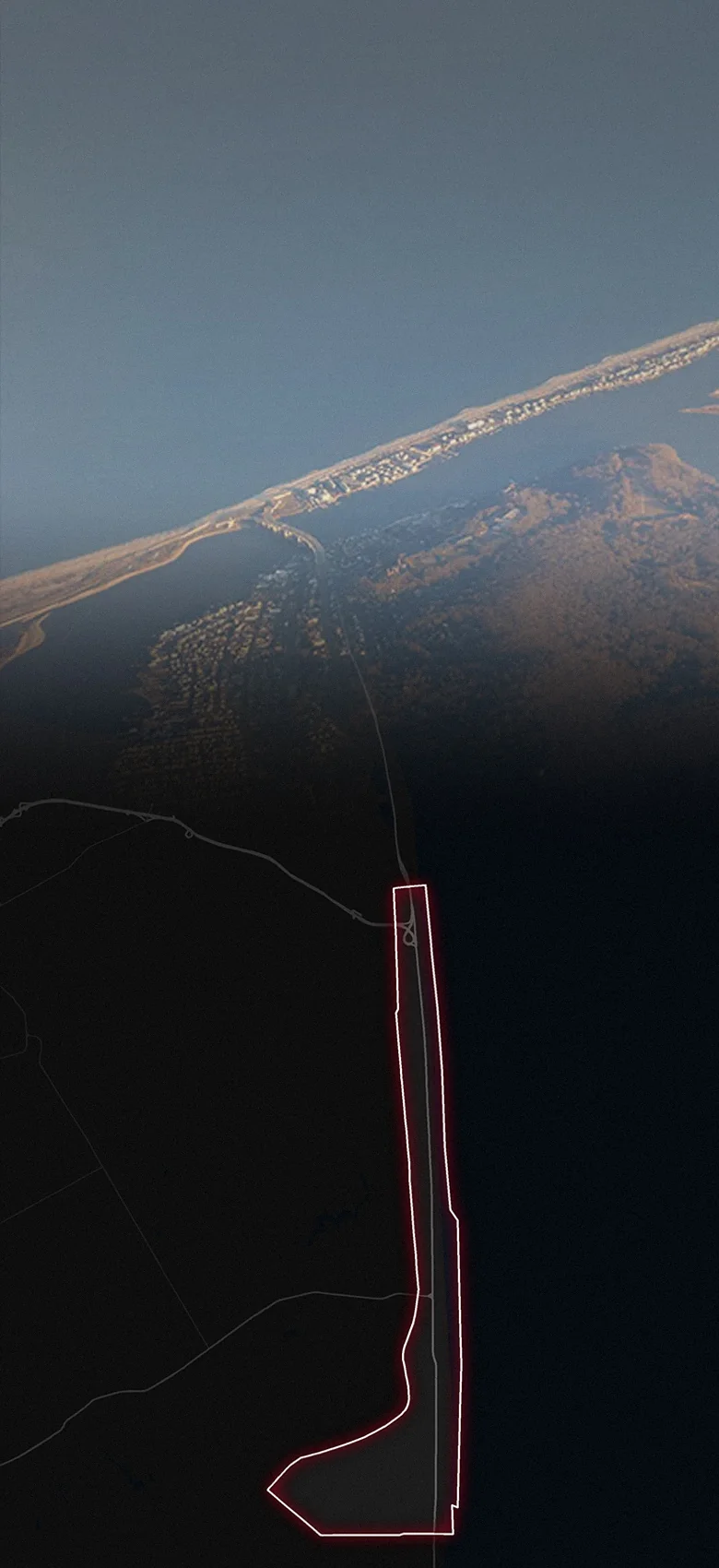 Sea Bright, fading into a map of Sea Bright