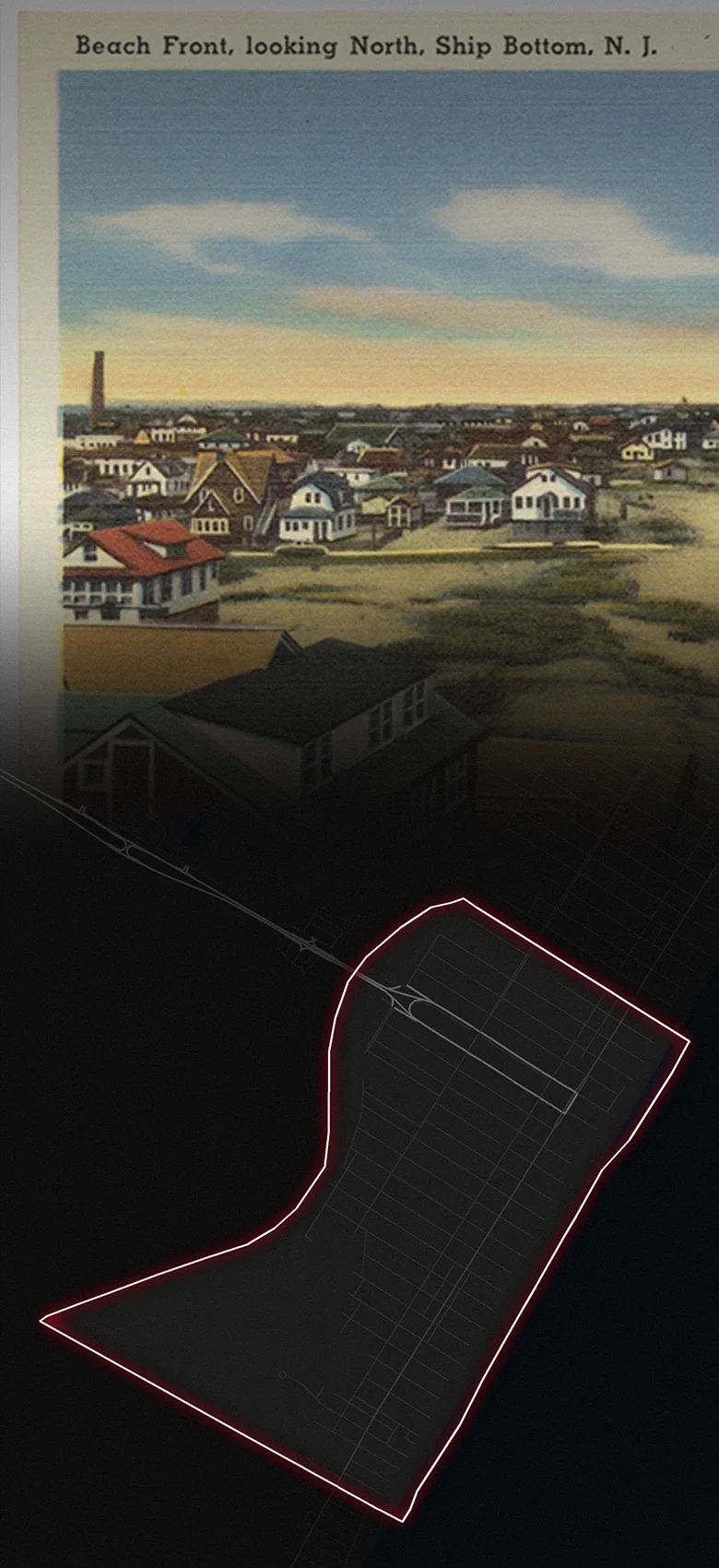 Ship Bottom, fading into a map of Ship Bottom