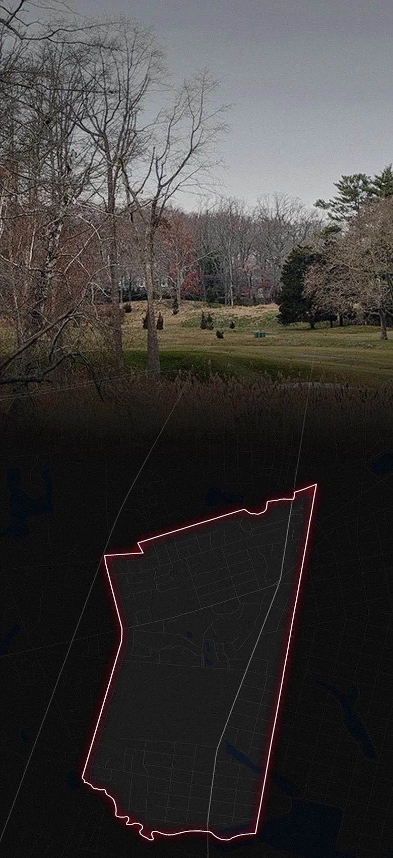 Spring Lake Heights, fading into a map of Spring Lake Heights