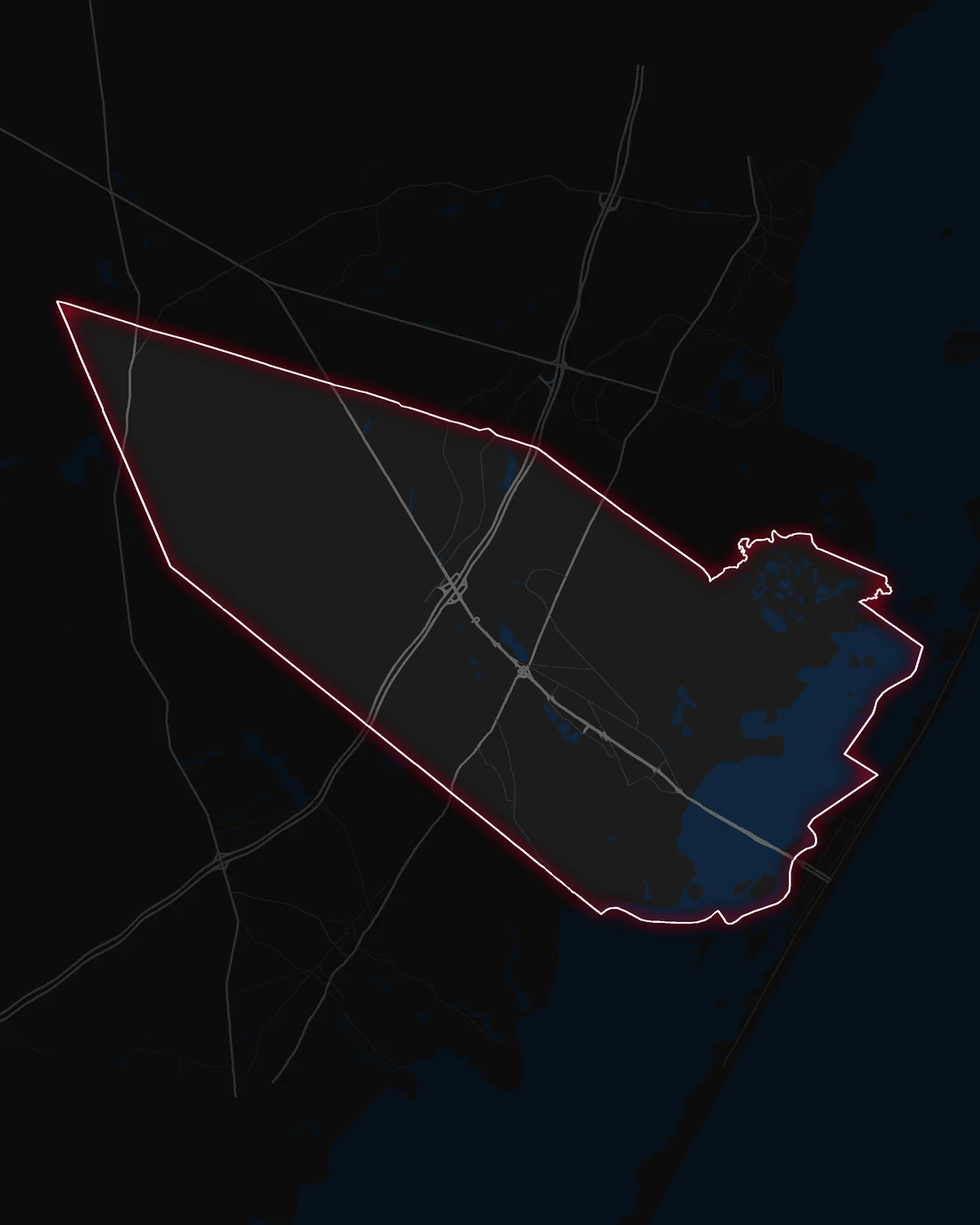 Map of Stafford Township with its notable neighborhoods marked
