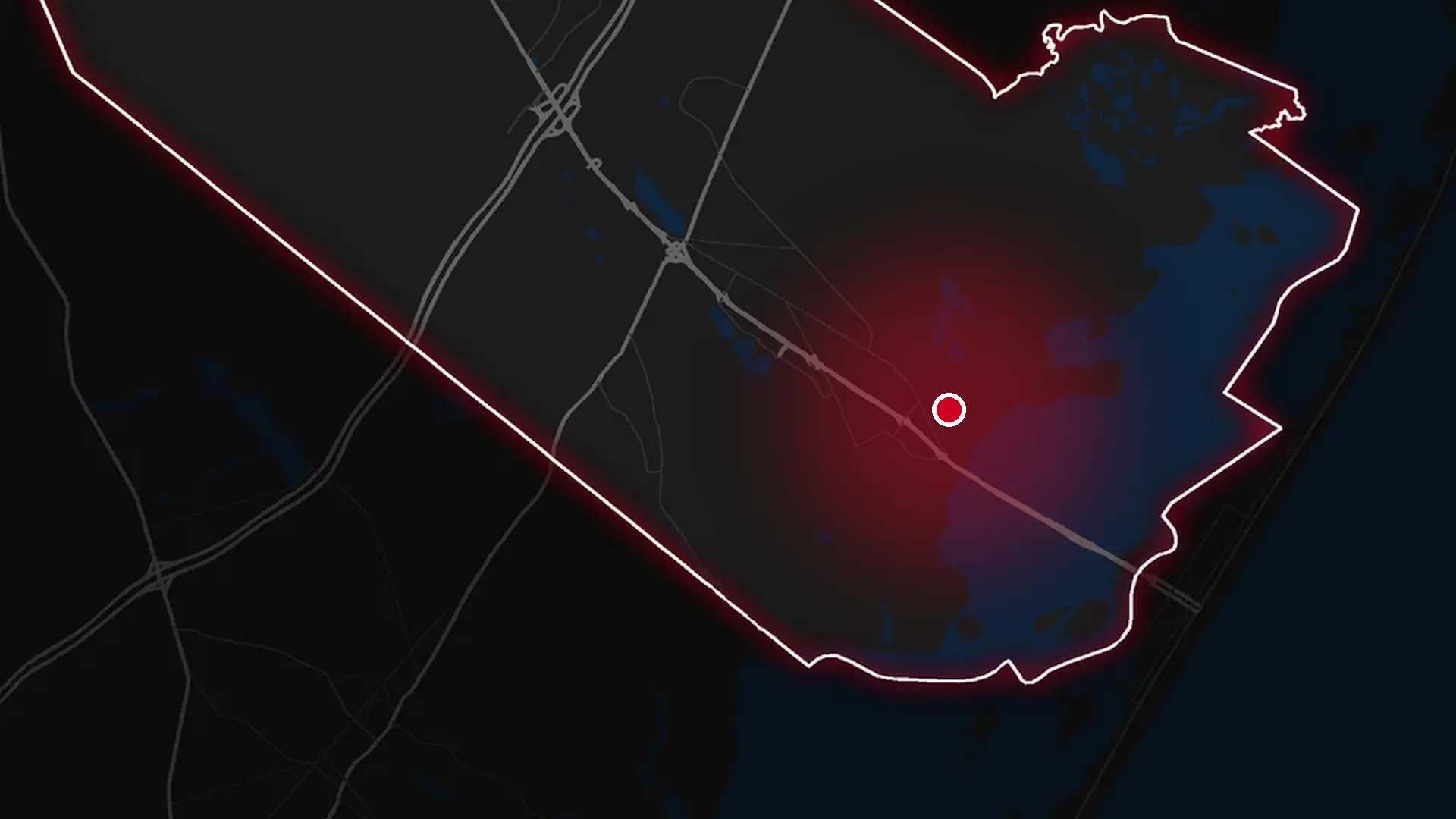Map of Stafford Township with Mallard Island marked