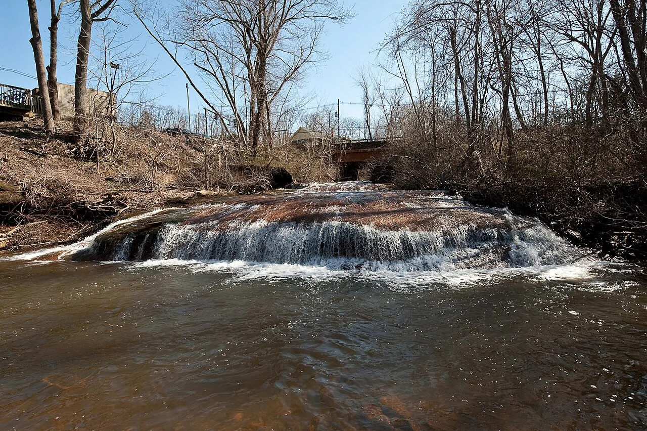 The waterfall on Pine Brook at Tinton Falls