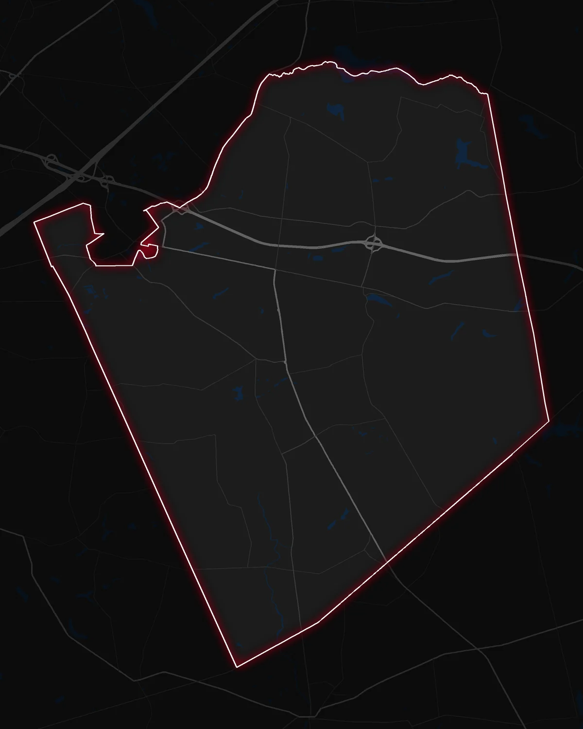Map of Upper Freehold Township with its notable neighborhoods marked