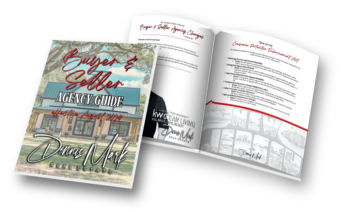 The guide, open