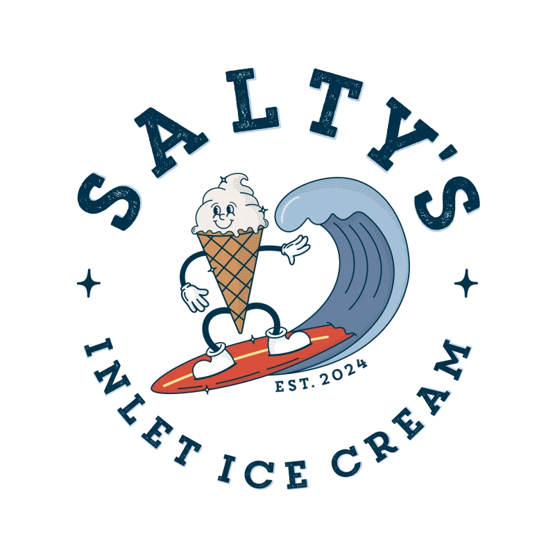 Salty's Inlet Ice Cream logo
